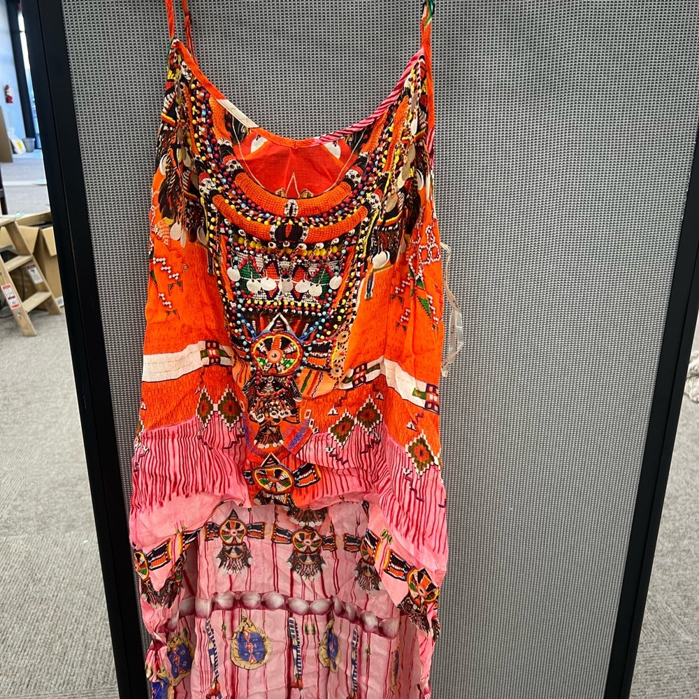 Parides Colorful Beaded Women's Dress/ shirt